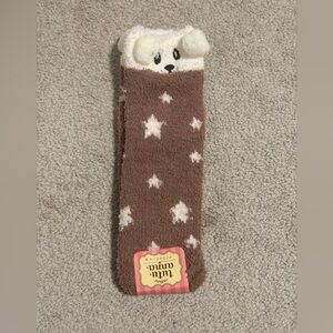 Tutuanna Cute Brown Star Patterned Women's Socks